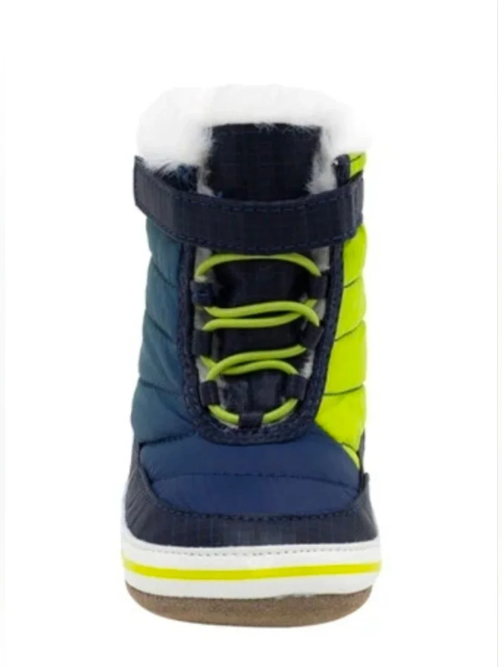Robeez Baby Aspen Gradient Puffer Snow Boots Navy 6-9 Months